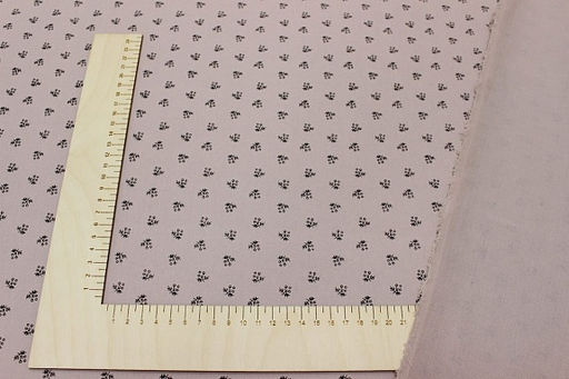 Плательный хлопок Милена цв.бледный серо-лиловый, ш.1.48м, хлопок-100%, 115гр/м.кв - Купава фото 2