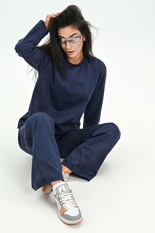 Свитшот из мягкой эко замши