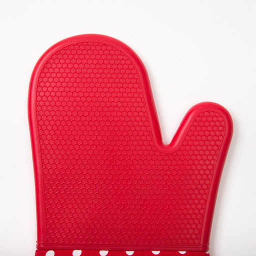 Варежка Доляна Профи300 цв.красный, 18х33 см, 100% п/э, силикон  фото 2