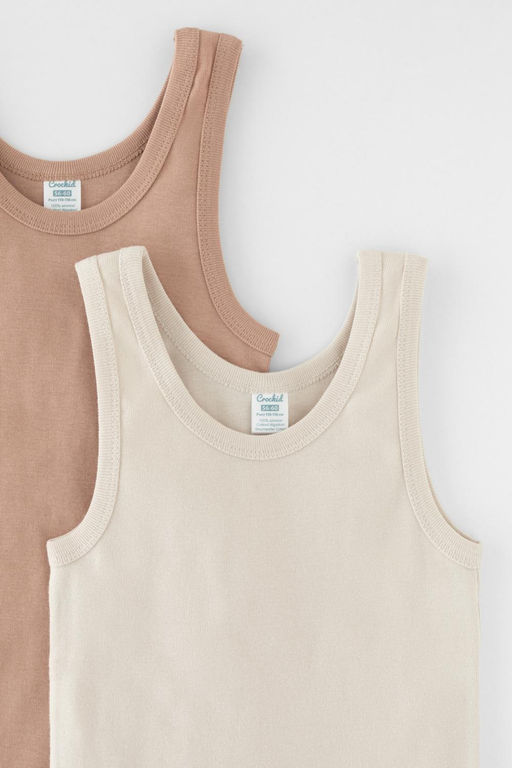 К 1182-2уп/песок,бежевый майка для мал - Crockid фото 2