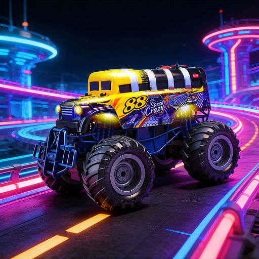 Машина "Монстр автобус" р/у, 27 MHz, в коробке