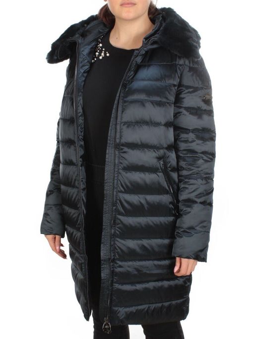 815-E03 DARK BLUE Пальто зимнее женское VISDEER (200 гр. тинсулейт) - Fashion фото 9