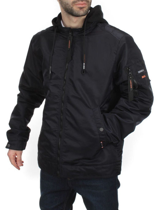 8798 DK. BLUE Куртка мужская демисезонная (100 гр. синтепон) - Fashion фото 3