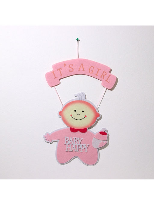 Украшение на гендер пати «Подвеска Baby Happy Girl», 32×32×52 см