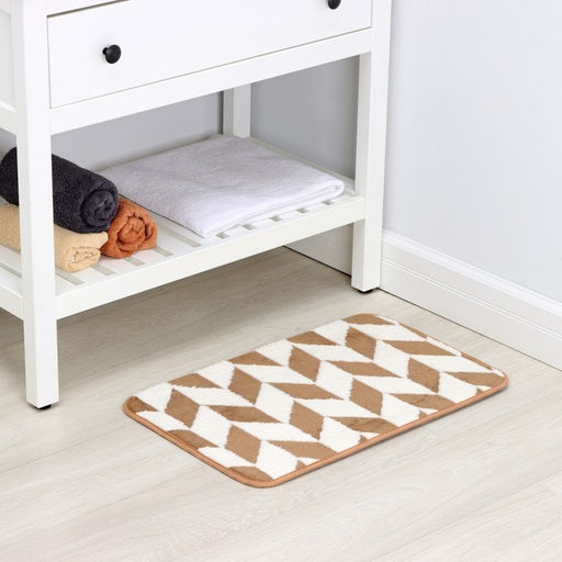 Коврик для ванной и туалета Доляна Ралли, 40?60 см, коричневый  фото 2