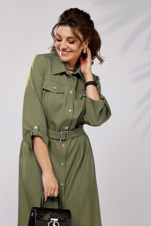 Платье LADY SECRET 3768 оливковый