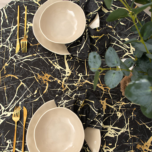 Скатерть декоративная Радушная хозяйка (Традиция) 145х145, рогожка, 100 % хлопок, Мрамор 145х145  фото 6