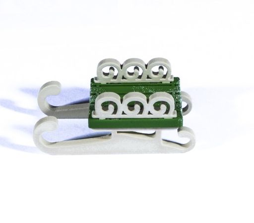 Елочные игрушки: Санки малые 6017 Twirl - Idh фото 2