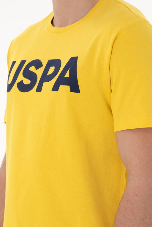 Erkek Regular Fit Bisiklet Yaka Koyu Sar_ Basic Ti__rt Sepette S_rpriz _ndirim - U.s. polo assn фото 7