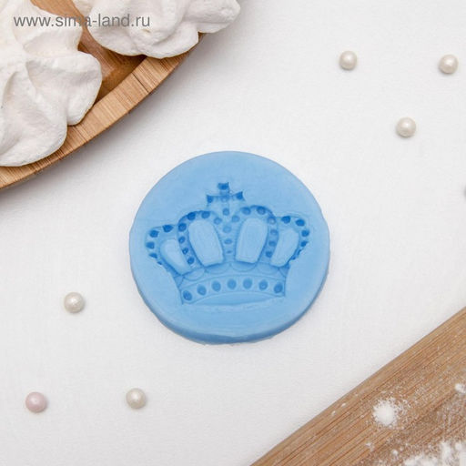 Цена за 2 шт. Молд для заливки Корона, силикон, d=5.5, розовый - Simaland фото 6