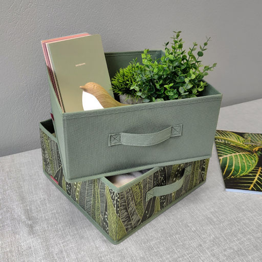 VAL GR-BOX-2S2F Короба стеллажные, без крышки, 31*31*15 см, набор 4 шт., GREEN, шт