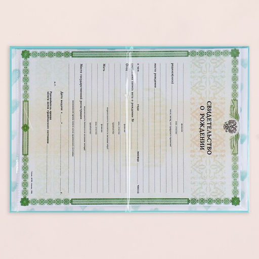 Папка под свидетельство о рождении Для мальчика голубой фон, А5 - Дарим Красиво фото 5