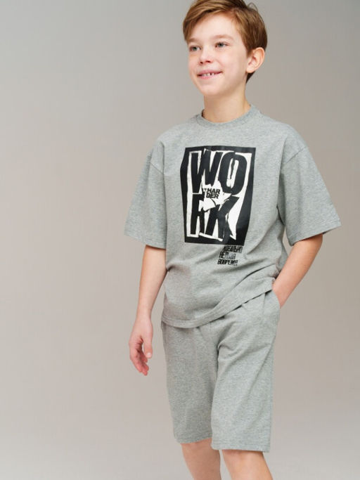 12511125 Комплект для мальчиков: фуфайка (футболка), шорты