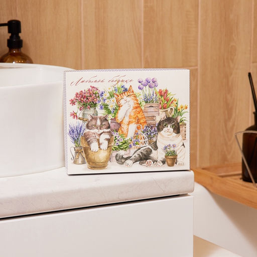 Салфетки махровые Этель. Любимой бабушке, 30?30 см - 5 шт., хлопок 100%  фото 2