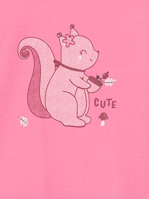 Bisiklet Yaka K?z ?ocuk Ti??rt - Waikiki фото 2