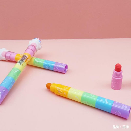 Разноцветные мелки "Unicorn dreaming", 6 в 1, rainbow