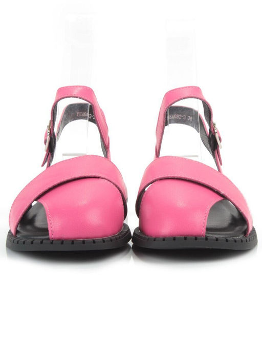 08-PEAG82-3 DK. PINK Босоножки женские (натуральная кожа)