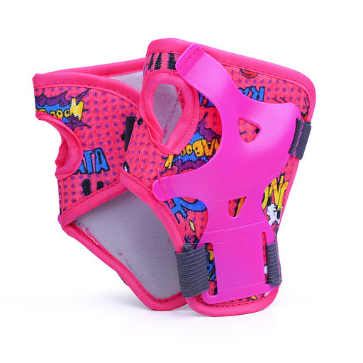 Комплект защиты для катания (цвет розовый)
