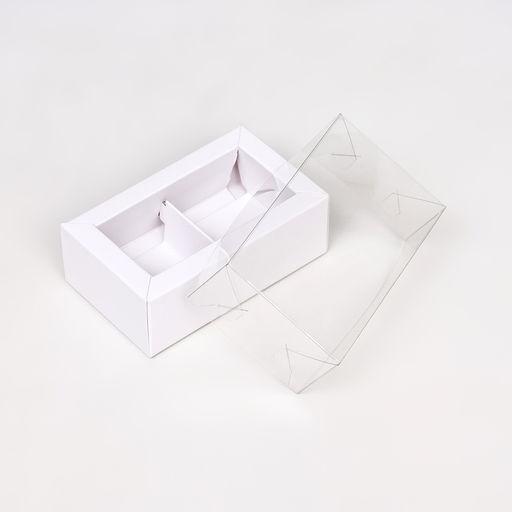 Цена за 5 шт. Коробка складная с прозрачной крышкой, 10 х 6 х 3,5 см, белая - Simaland фото 5