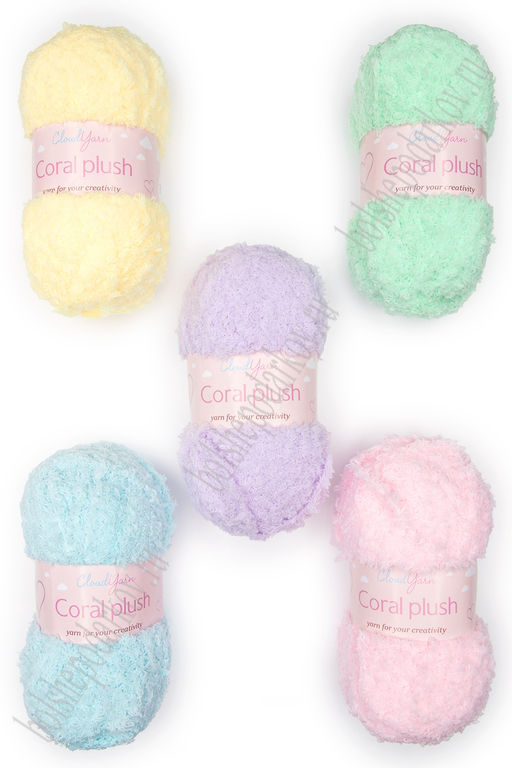 Пряжа Coral plush 100 гр (5 шт) SF-7843, №2 - Больше подарков фото 2