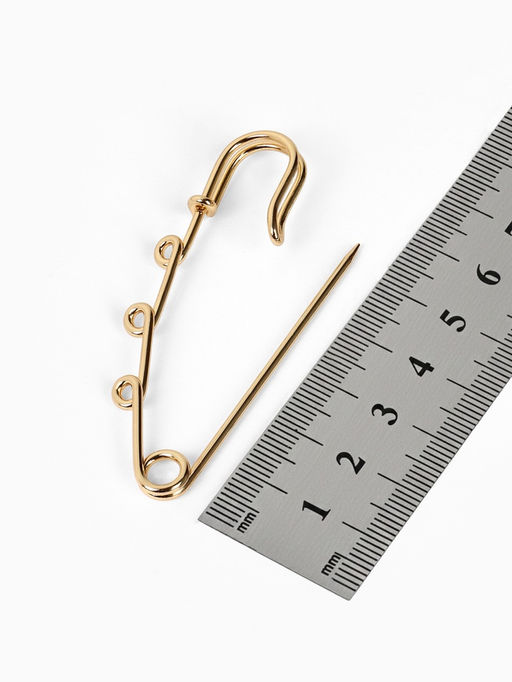 Булавка для подвесок PO-065 №04, (набор 2 шт.) 65?5 мм, цвет золото