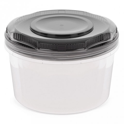 Контейнер для продуктов пластмассовый, набор 3 шт: 0,7л, 1л, 1,5л, подходит для СВЧ (Россия) - Домашняя мода фото 4