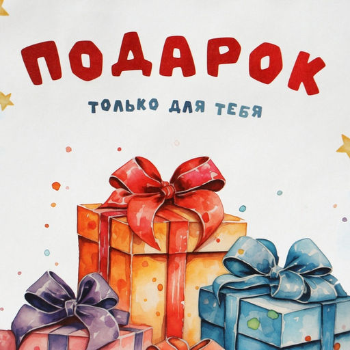 Цена за 2 шт. Пакет подарочный крафтовый «Подарок только для тебя» 18×8×25 см, 120 г/м²