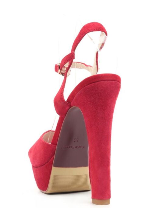 06-87VB RED Туфли женские (натуральная замша) - Фабричный китай фото 7
