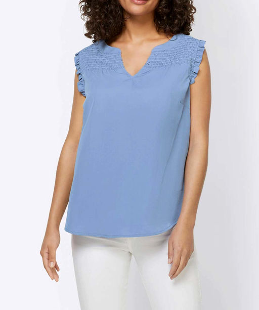 Топ, голубой - Linea tesini фото 3