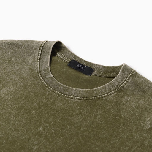 Футболка мужская MIST из вареного хлопка, зеленый, р-р L