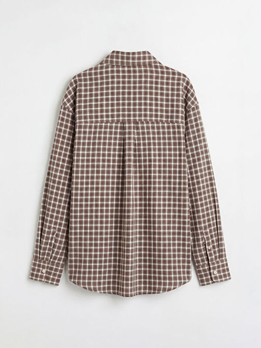 Ekose Poplin K?z ?ocuk G?mlek