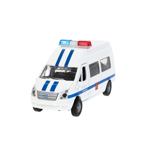 Машина металл свет-звук Ford Transit 13 см, двери, багаж., инерц.,