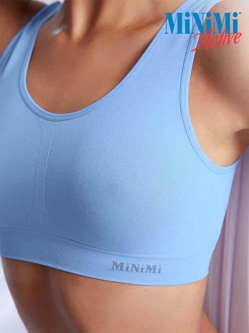 MA132 Майка Toп женская (топ на широких бретелях - celeste