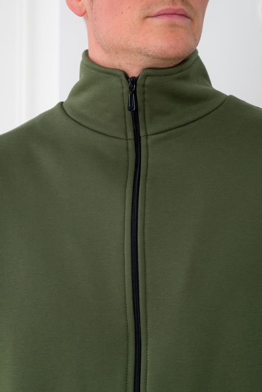 Жилет мужской из футера 3-х нитка хаки - Амадэль фото 7