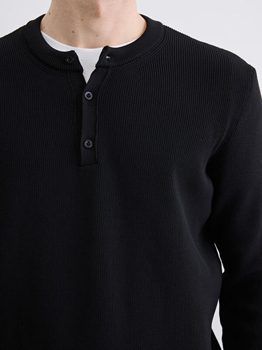 Bisiklet Yaka Erkek Triko Kazak