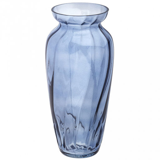 Ваза для цветов стеклянная "Мальвина" 4л, д14,8см, h28,5см, малая, "Черничный Прованс" (Россия)