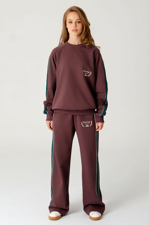 Арт. 2-543 Костюм женский с брюками 44-50 (4 шт) Цвет:коричневый - Калинка фото 17