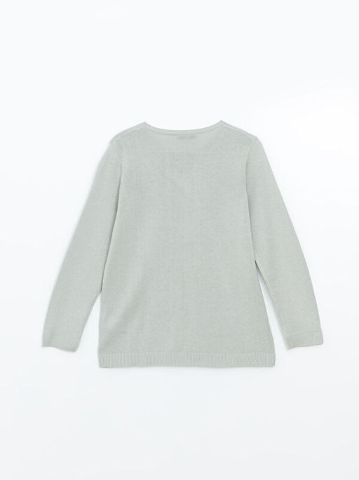 Bisiklet Yaka Desenli Kad?n Triko Kazak - Waikiki фото 2