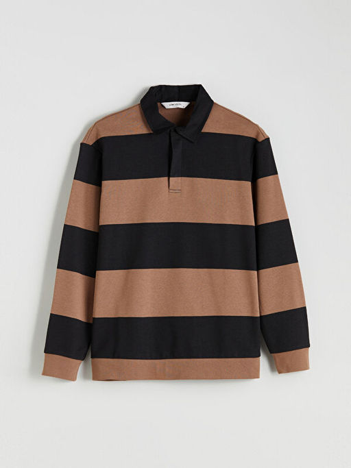 Polo Yaka Erkek Sweatshirt