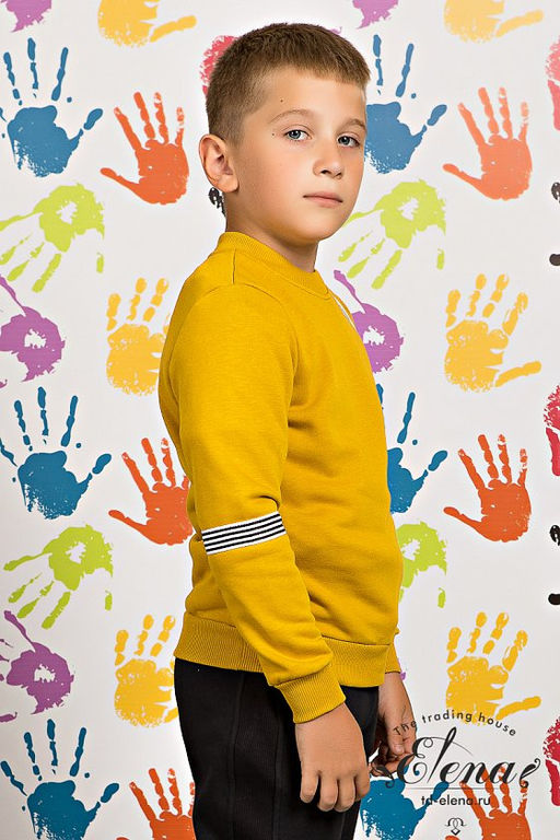 Толстовка М22052а Горчичный - Елена фото 5