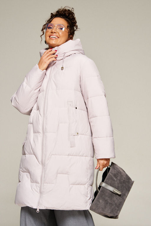 Пальто Beautiful Free 8018-Р жемчужный