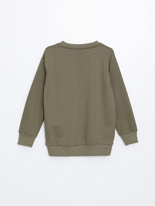 Bisiklet Yaka Basic Uzun Kollu Erkek ?ocuk Sweatshirt - Waikiki фото 3