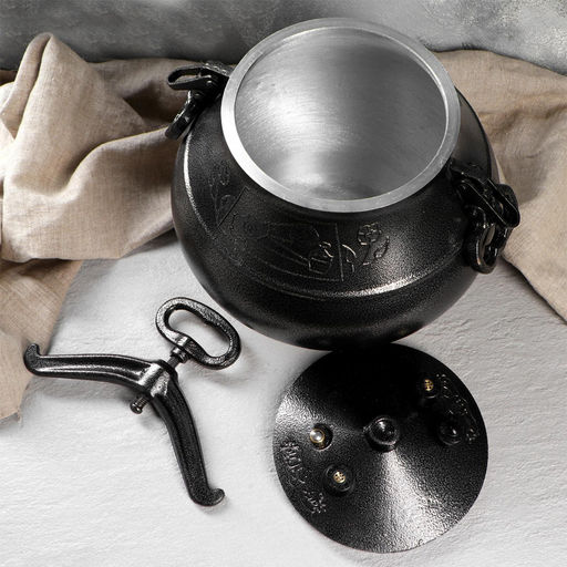 Казан (скороварка) 15,0 л Афганский, черный с боковыми ручками (Н110)