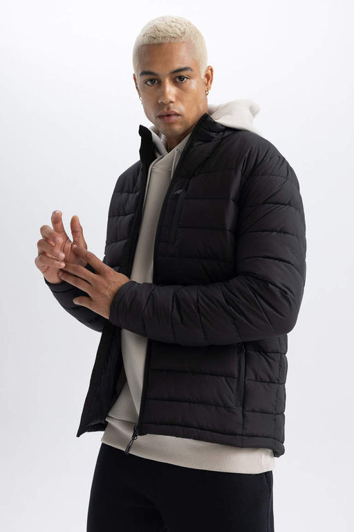 Водоотталкивающая куртка-пуховик приталенного кроя DeFactoFit  фото 4