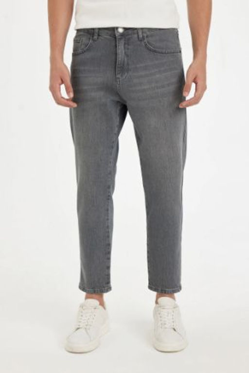 Slim Cropped Fit Dar Kal?p Normal Bel Dar Paca Jean Pantolon