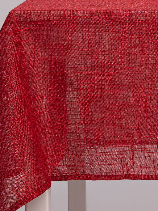 Скатерть 160x310 красный полиэстер - Denastia фото 5