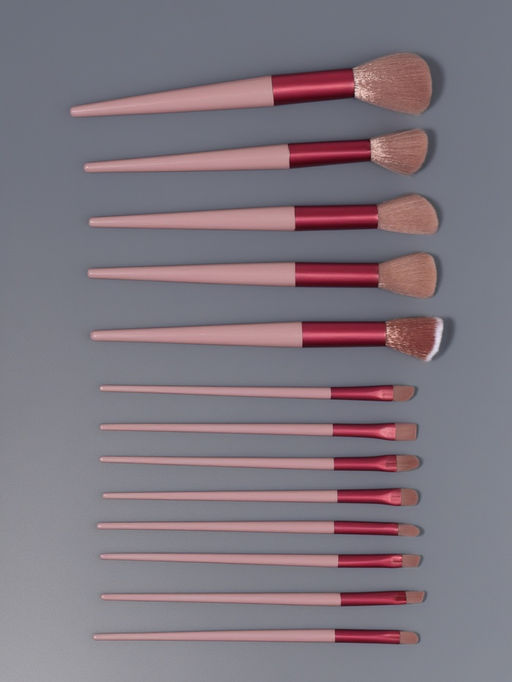 Набор кистей для макияжа PASTEL BLUSH, 13 шт., 10/22 (±1) см, сиреневый