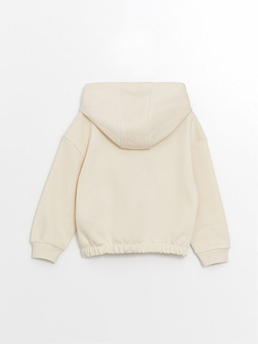 Kap??onlu Bask?l? Uzun Kollu K?z ?ocuk Sweatshirt - Waikiki фото 2