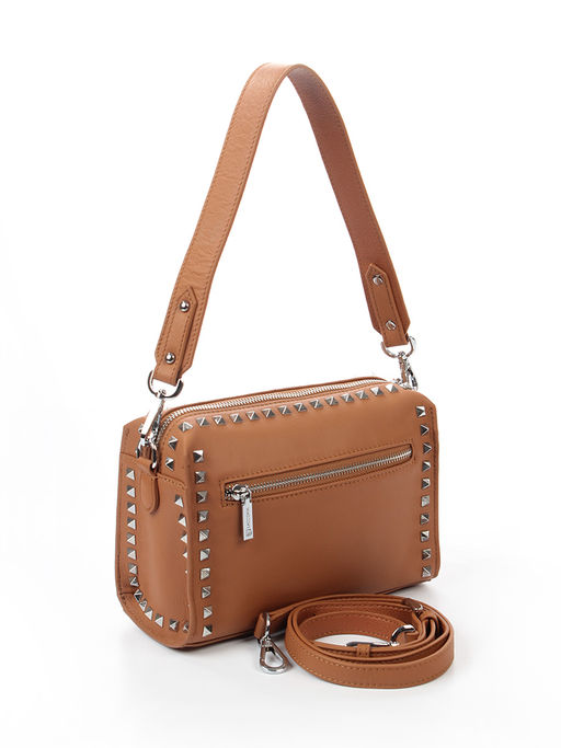 LACCOMA сумка C1030H-2-светло коричневый натуральная кожа полиэстер  фото 3