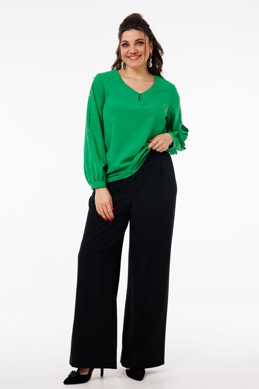 Блуза ANELLI 1377 ирландский зеленый  фото 5